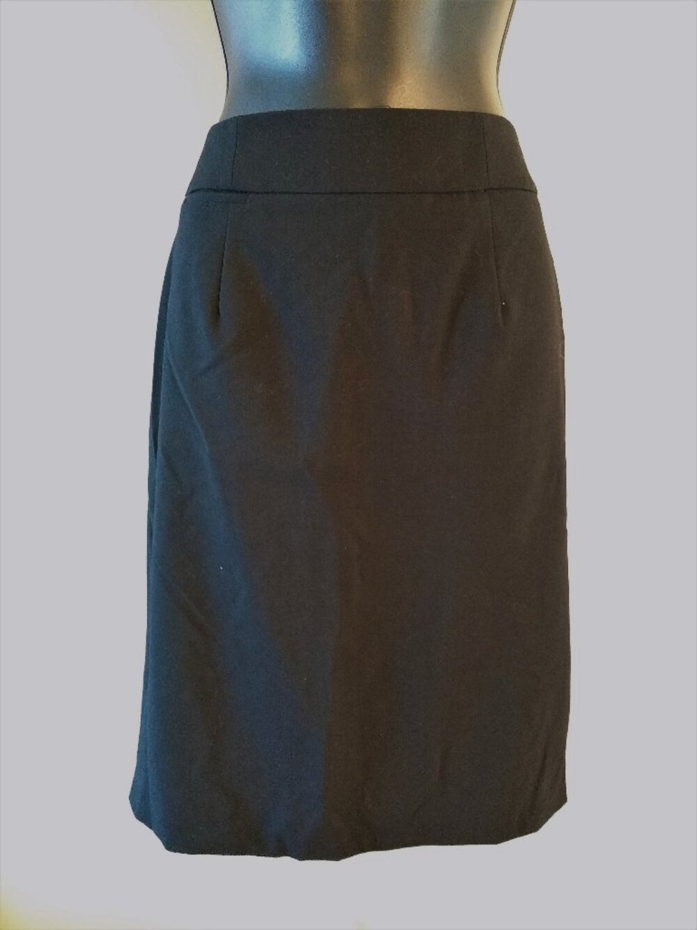 Calvin Klein Black Lined Pencil Skirt
